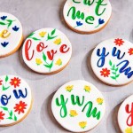 FunCakes Lettering Lebensmittel Filzstift Primärfarben-Set, 5 Stück