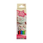 FunCakes Lettering Lebensmittel Filzstift Primärfarben-Set, 5 Stück