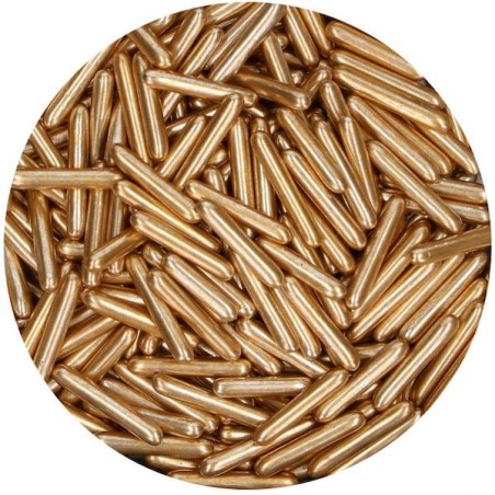 FunCakes Sugar Rods Metallic Light Gold XL 70g CS-F52600