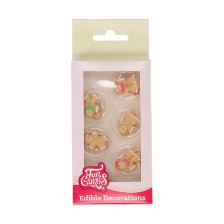 FunCakes Sugar Decorations Gingerbread Figures CS-F50245