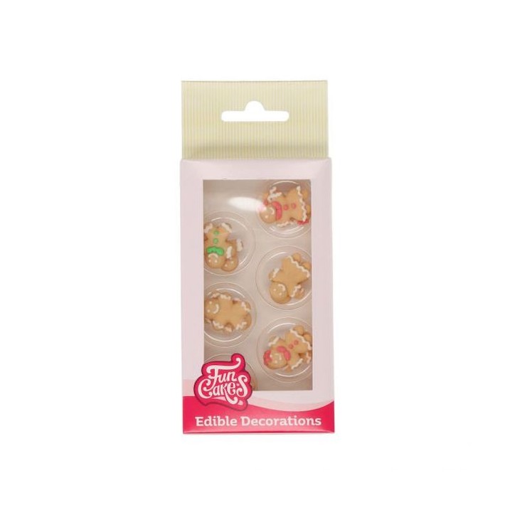 FunCakes Sugar Decorations Gingerbread Figures CS-F50245