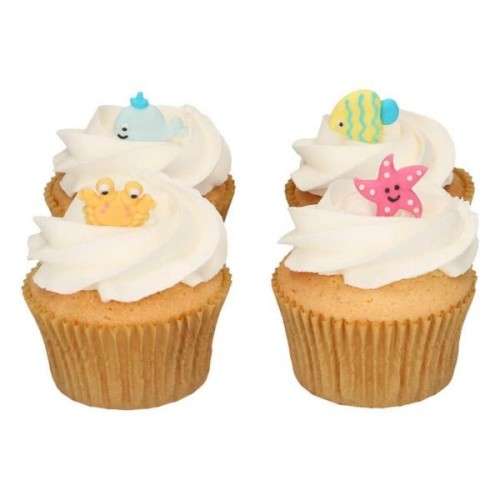 FunCakes Sea Life Sugar Decoration, 8 pcs