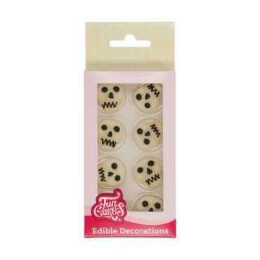 FunCakes Sugar Decorations Skulls Halloween CS-F50240