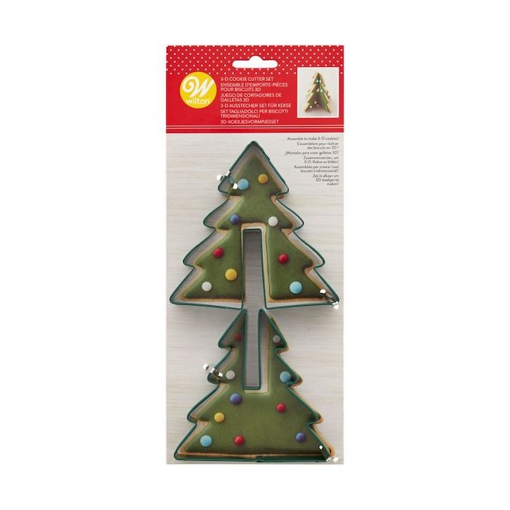 Wilton 3D Cookie Cutters Tree Christmas CS-02-0-0388