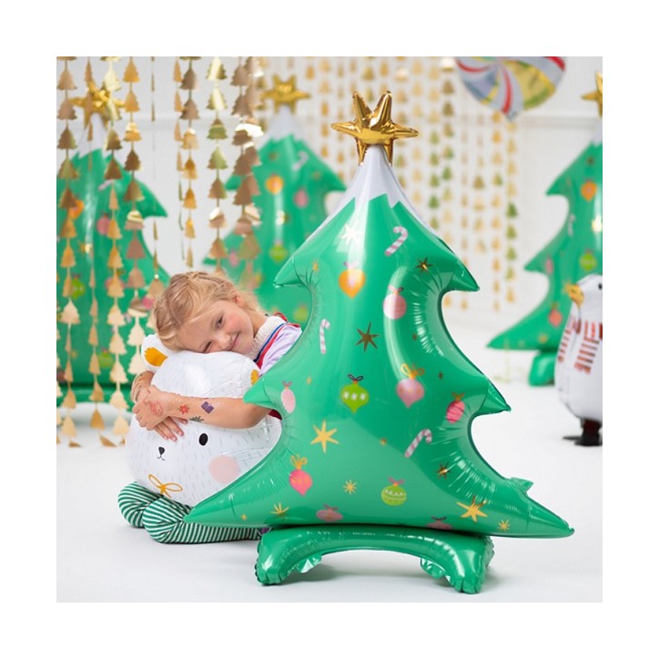 Christmas Tree Shaped Balloons Christmas Party Decoration - Standing Fir Foil Balloon - Office Decoration Christmas Tree Balloon