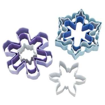 Wilton Cookie Cutters Set of 7 Snowflake Metal CS-02-0-0383