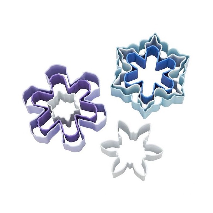 Wilton Cookie Cutters Set of 7 Snowflake Metal CS-02-0-0383