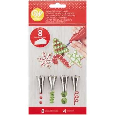 Wilton Cookie Decoration Set Christmas 12 pieces CS-02-0-0390