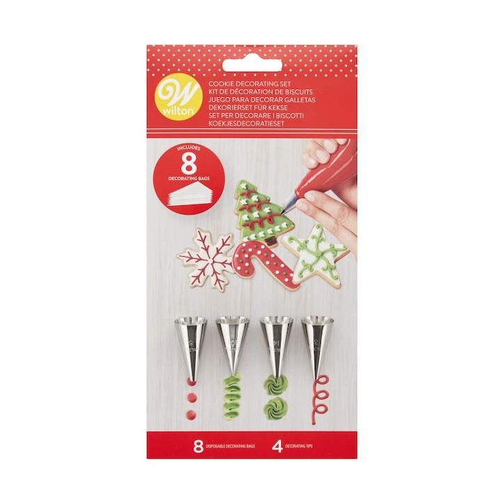 Wilton Cookie Decoration Set Christmas 12 pieces CS-02-0-0390