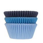 House of Marie Cupcake Förmchen Blau Mix, 75 Stück