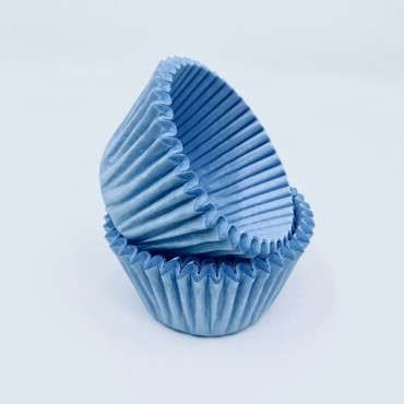 Blue Muffin Liners - Cupcake Cases Light Blue - Bakeria Cupcake Supply