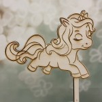 Bakeria Wooden Unicorn Cake Topper, 1 pcs