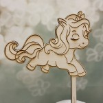 Bakeria Wooden Unicorn Cake Topper, 1 pcs