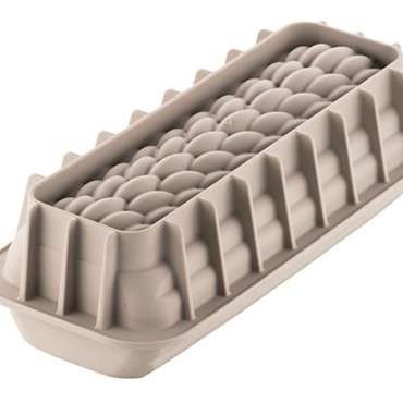 Silikomart Silicone Mold Buche Quenellle Tree Trunk Mold Grey 243x90mm SM-20.434.13.0065