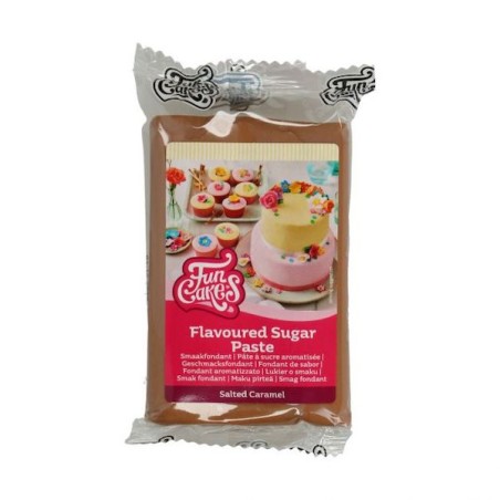 FunCakes Geschmacksfondant Gesaltzenes Karamell Braun 250g CS-F20435