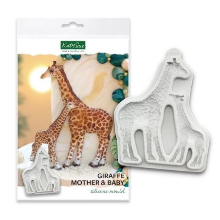 Katy Sue Silicone Mould Giraffe family 2 pcs Tortendekoration CS-CF0027