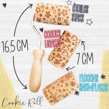 ScrapCooking Cookie Roller 3er-Set Holz VE-SC3963