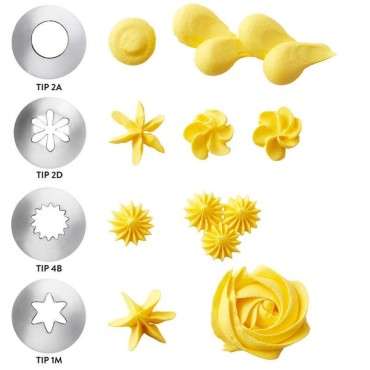 Wilton Cupcake Dekorationsset 12-teilig - Wilton Cupcake Geschenkset - Wilton Cupcake Starterset - Tüllenset Cupcake