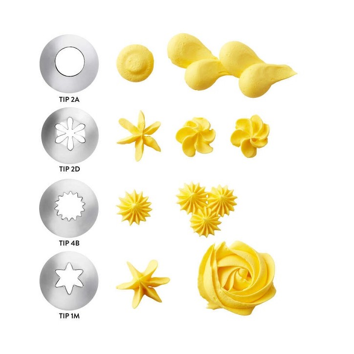 Wilton Cupcake Dekorationsset 12-teilig - Wilton Cupcake Geschenkset - Wilton Cupcake Starterset - Tüllenset Cupcake