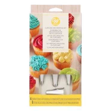 Wilton Cupcake Dekorationsset 12-teilig - Wilton Cupcake Geschenkset - Wilton Cupcake Starterset - Tüllenset Cupcake