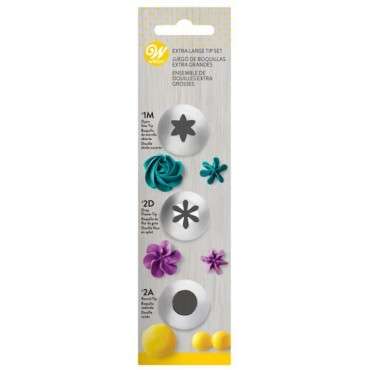 191007517 Wilton Favourite Decorating Tip Set Extra Large 1M-2D-2A CS-02-0-0144