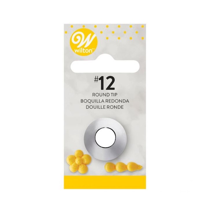 Wilton Decorating Tip Number 12 Round Carded Metal CS-02-0-0138