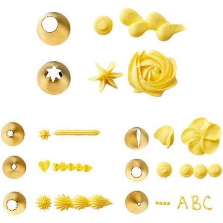 Wilton Golden Decoration Tip Set 17 pieces CS-418-0-0009