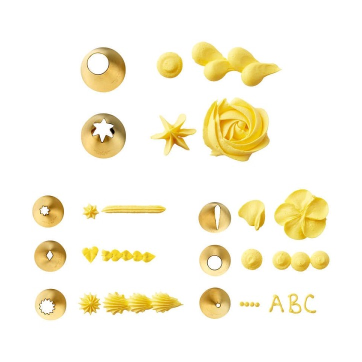 Wilton Golden Decoration Tip Set 17 pieces CS-418-0-0009