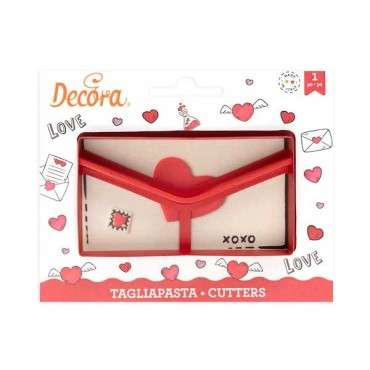 Decora Süsser Brief Keksausstecher Plastik 11.2x6cm DA-0255420