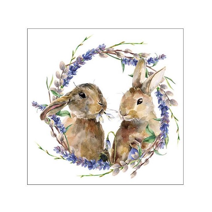 Ambiente Paper Napkins Easter Rabbit Wreath 20 pcs AMB-23314855