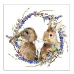 Ambiente Rabbit Wreath Paper Napkins, 20 pcs