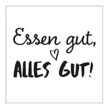 Ambiente Paper Napkins Essen gut, ALLES GUT! 20 pcs AMB-13315140