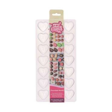 FunCakes Chocolate Mould Hearts 21 pieces 27x14x2.5cm CS-F80150