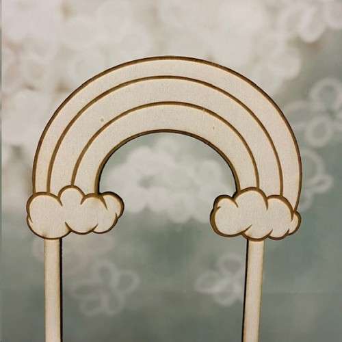 Bakeria Wooden Rainbow Cake Topper, 1 pcs