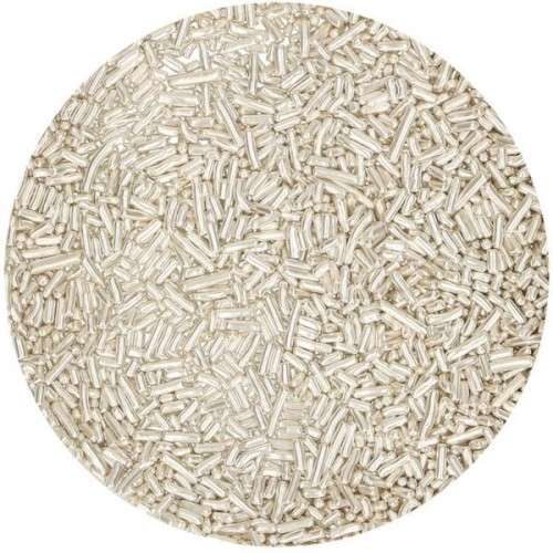 FunCakes Sugar Strands Metallic Silver, 80g