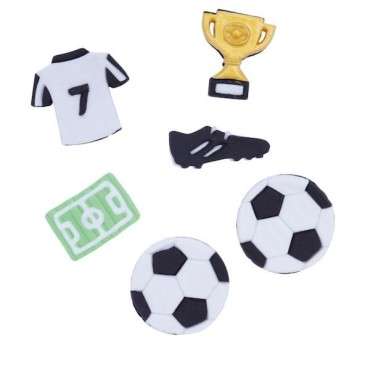 PME Edible Cupcake Toppers Football PME-EDP01