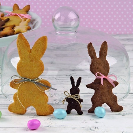 Rabbit Cookie Cutter 3-sizes - Rabbit Family cookie cutter