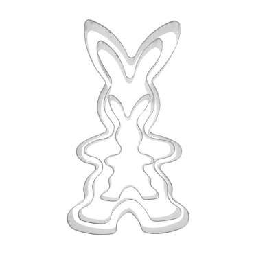 Rabbit Cookie Cutter 3-sizes - Rabbit Family cookie cutter