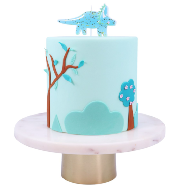 PME Candle Topper Dinosaur Blue 10x5cm PME-CA164