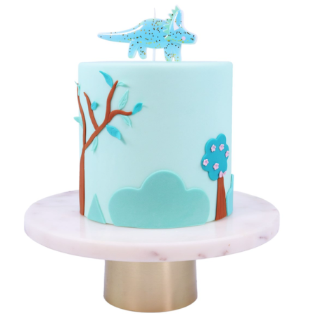 PME Candle Topper Dinosaur Blue 10x5cm PME-CA164