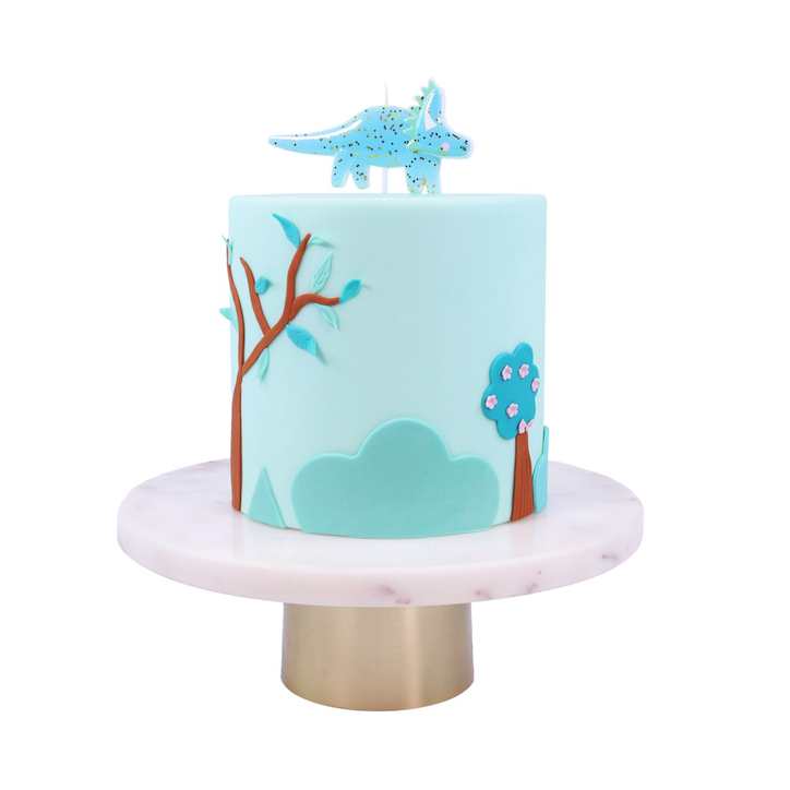 PME Candle Topper Dinosaur Blue 10x5cm PME-CA164