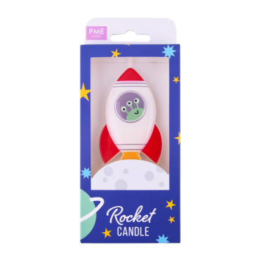 PME Candle Topper Rocket with Alien 9x5cm PME-CA167