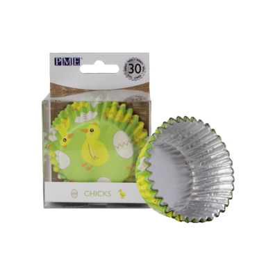 PME Oster Chicks Cupcake Förmchen mit Aluminium 30 Stk PME-BC843