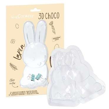 ScrapCooking 3D Schokoladengiessform Osterhase 17.7cm VE-SC6757