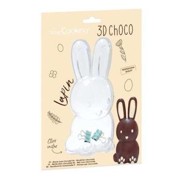 ScrapCooking 3D Schokoladengiessform Osterhase 17.7cm VE-SC6757