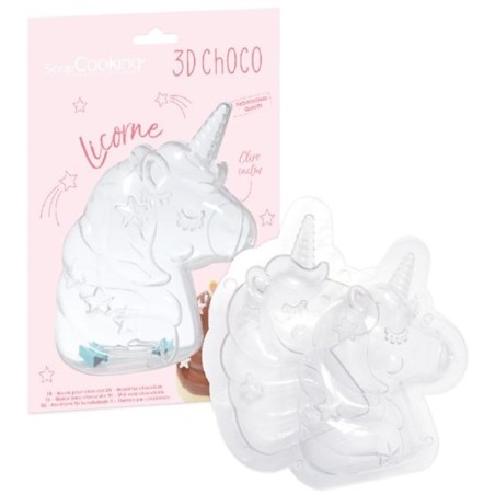 ScrapCooking 3D Chocolate Unicorn Mold 16.5cm VE-SC6755