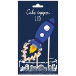 ScrapCooking Cake Topper LED Rocket, 1 piece