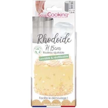 ScrapCooking Rhodoid Tortenrandfolie Klar 15cm VE-SC9426