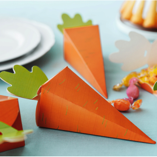 PartyDeco Carrot Boxes, 6 pcs