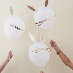 Ginger Ray DIY Easter Bunny Balloons, 5 pcs